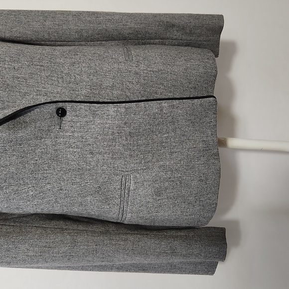 Career CG Guild Blazer Wool Blend Grey Lined Pockets Women Size M Office Busines - Picture 3 of 13
